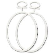 Janlynn White Mini Oval Frame #021-0309 2/Package 2.75"